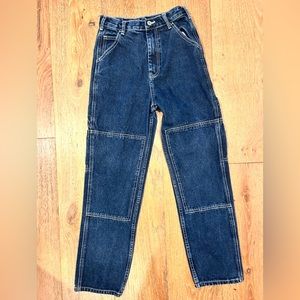 blue brandy Melville denim cargo pants denim jeans